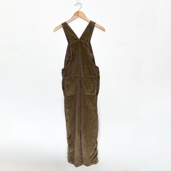 EL Huarache Cottons Vintage Handmade Women’s Tan Brown Corduroy Overall Jacket S - Picture 4 of 16